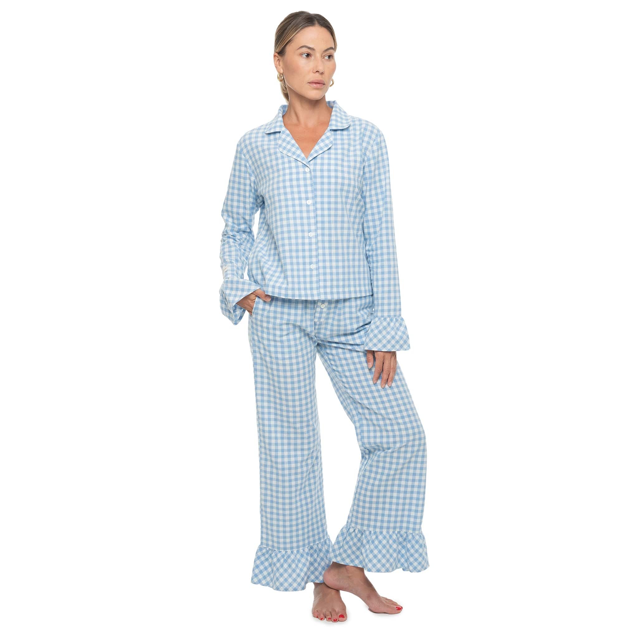 Azure Long Pajama Top - Image 2