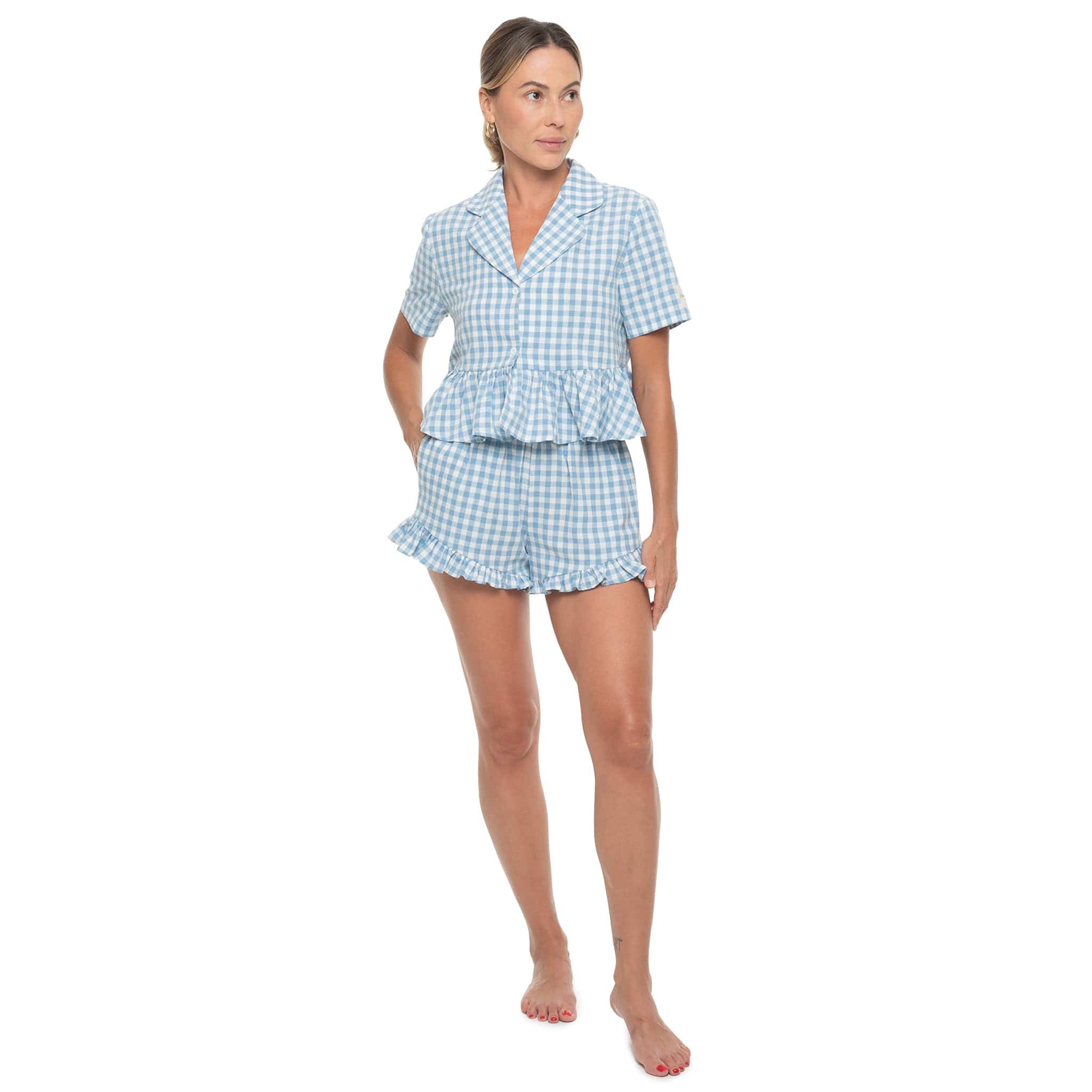 Azure Short Pajama Top - Image 2