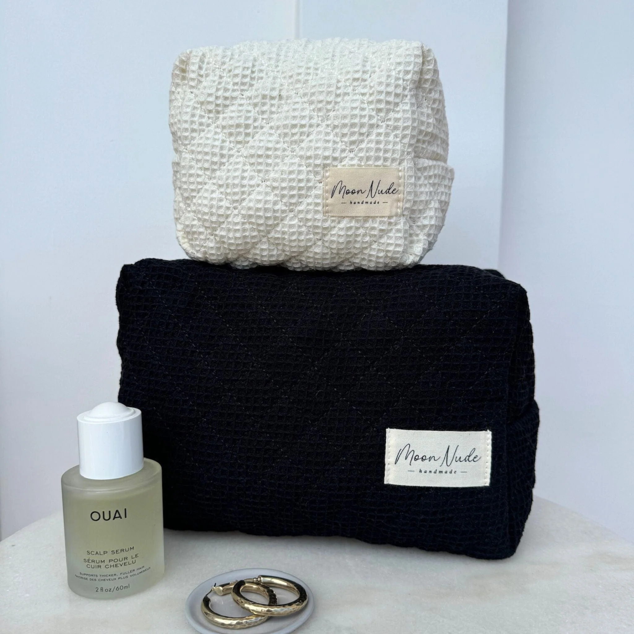Cream Mini Makeup Bag - Image 3