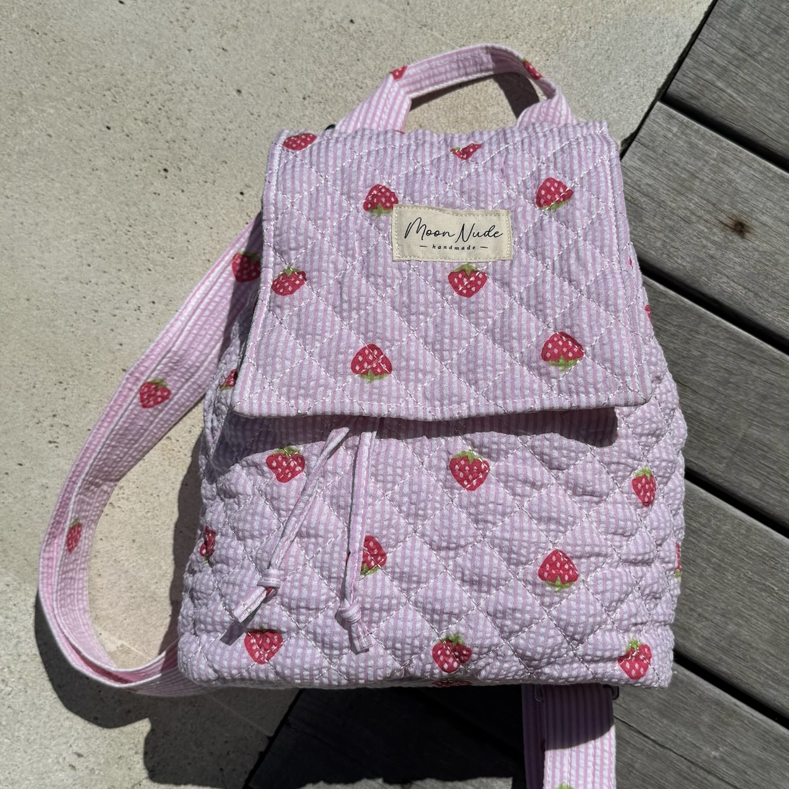 Strawberry Flap Backpack