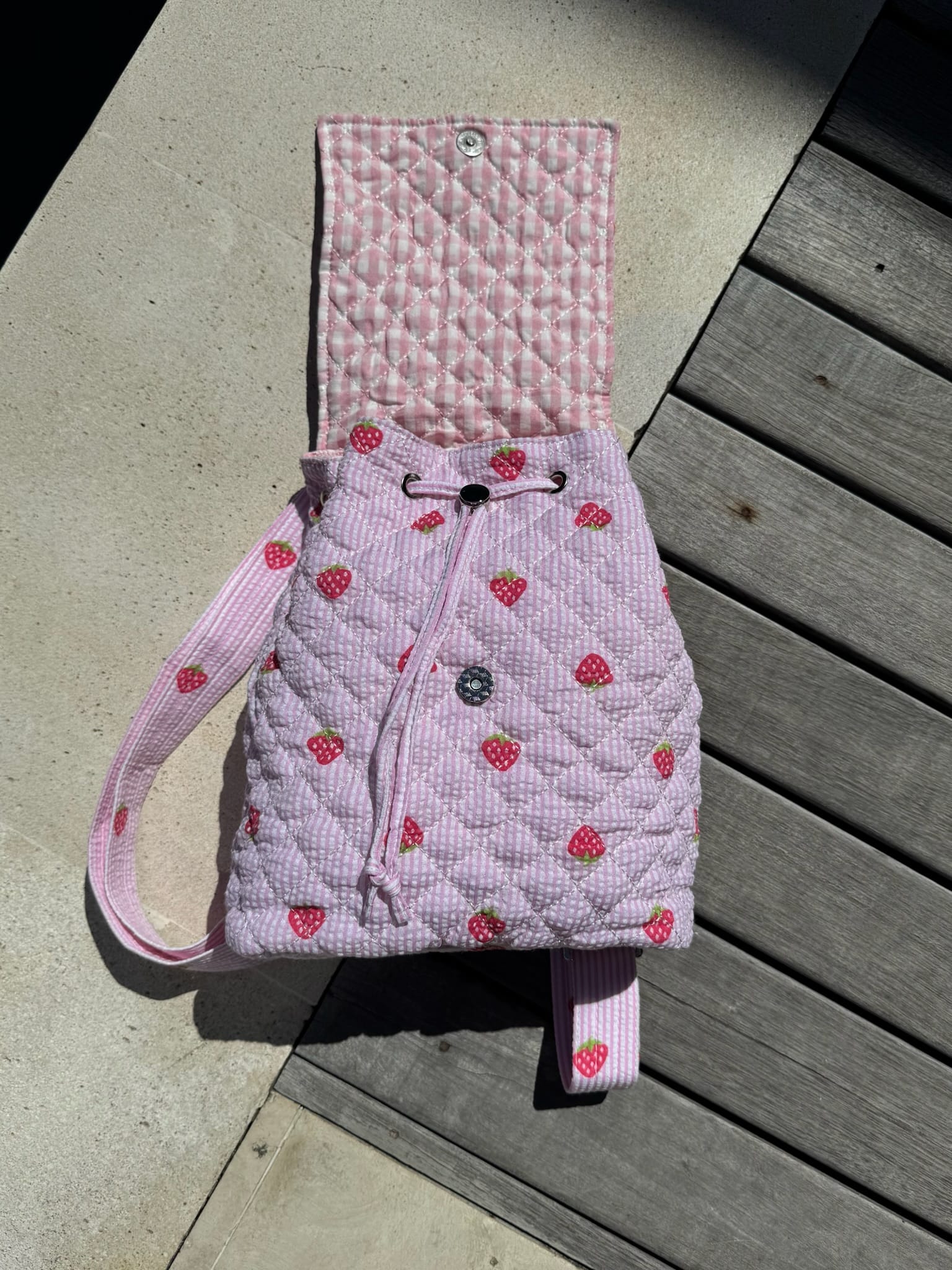 Strawberry Flap Backpack - Image 2